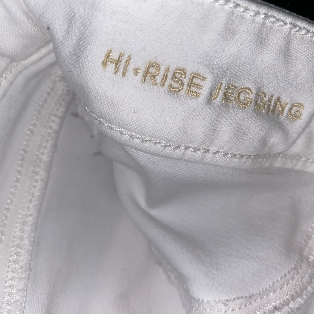 AEO White High rise jegging Next level Stretch size 6 regular - Picture 6 of 7